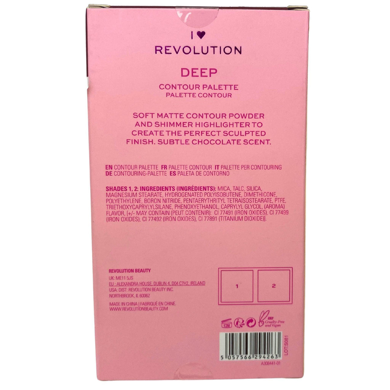 I Heart Revolution Chocolate Contour Bar Deep (50 Pcs Lot) - Discount Wholesalers Inc