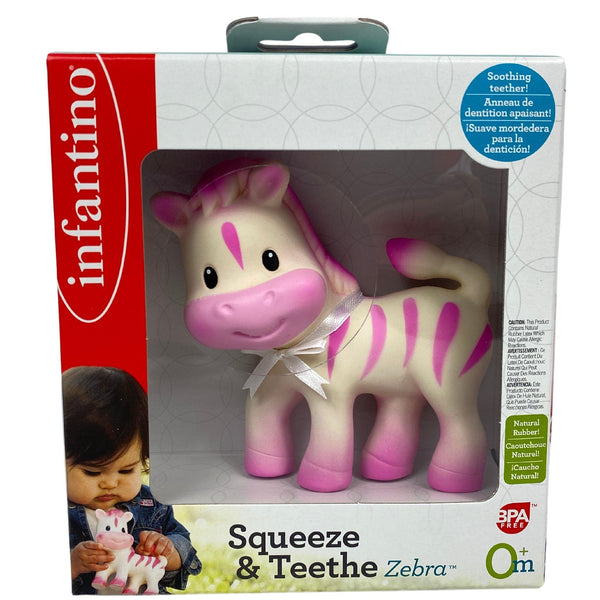 Infantino Zebra Squeeze & Teethe (24 Pcs Lot) - Discount Wholesalers Inc