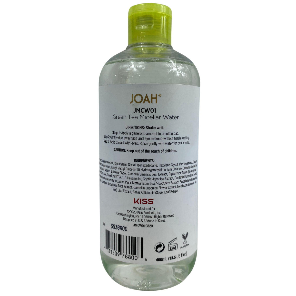 Joah Love You Matcha Green Tea Micellar Water 13.5OZ (40 Pcs Lot) - Discount Wholesalers Inc