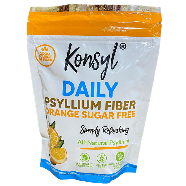 Konsyl Daily Psyllium Fiber Orange Sugar Free (50 Pcs Lot) - Discount Wholesalers Inc