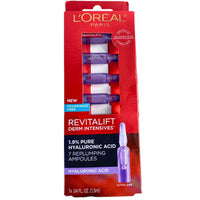 Thumbnail for L'oreal Paris Revitalift Derm Intensives 1.9% Pure Hyaluronic Acid 7 Replumping Ampoules Fragrance Free (55 Pcs Lot) - Discount Wholesalers Inc
