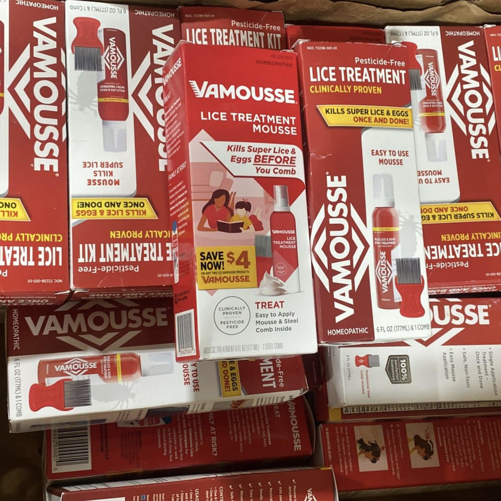 Lice Treatment Mousse 6OZ , Comb Included - Wholesalers (22 Pcs Box) - Discount Wholesalers Inc