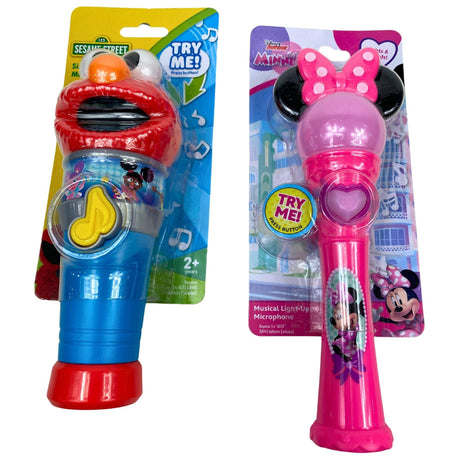 Licensed Sing With Me Lights & Sounds Microphone Assorted (48 Pcs Lot) - Discount Wholesalers Inc