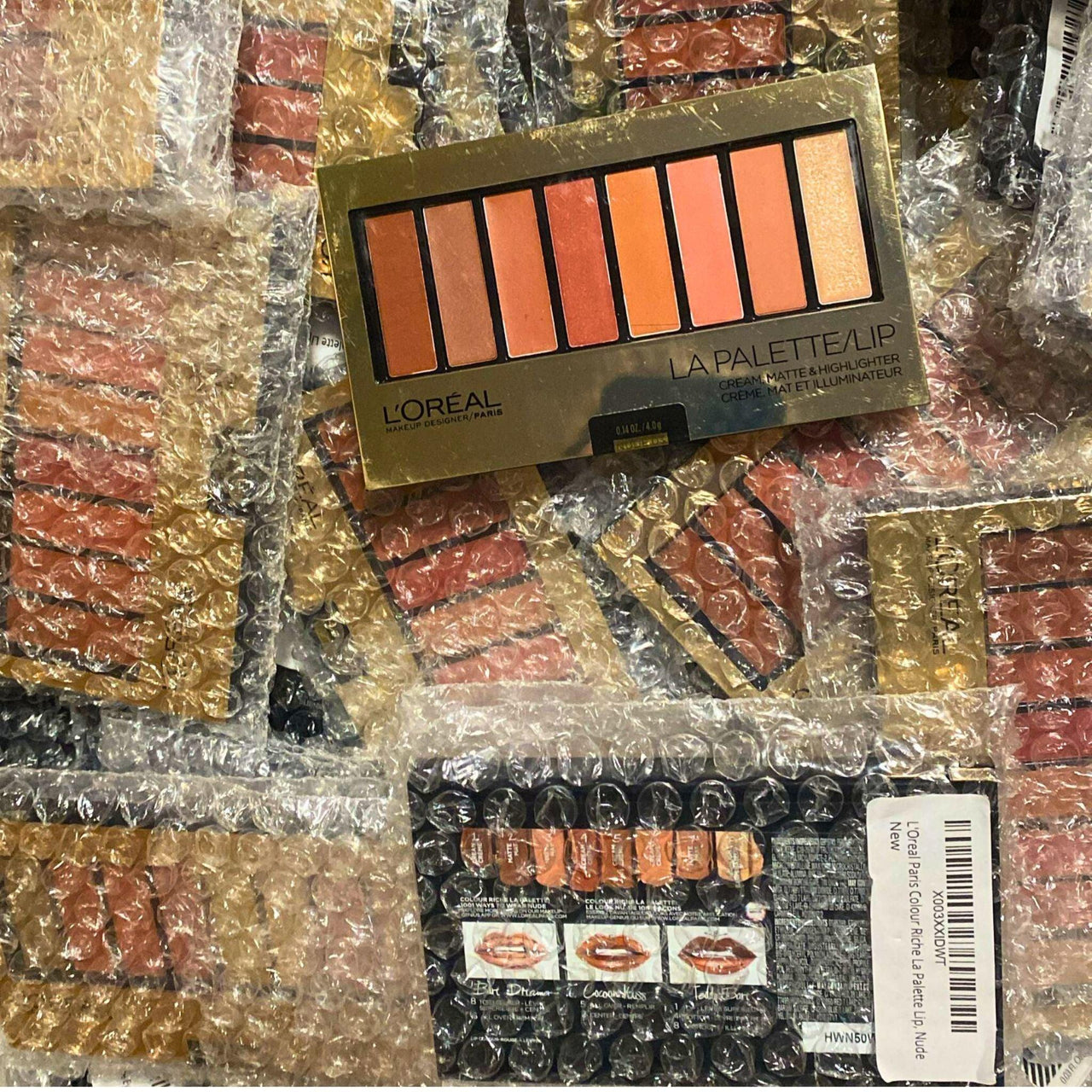LOreal Paris Colour Riche La Palette Lip CREAM , Matte & Highlighter ,Shade Nude 03 (50 Pcs Lot) - Discount Wholesalers Inc