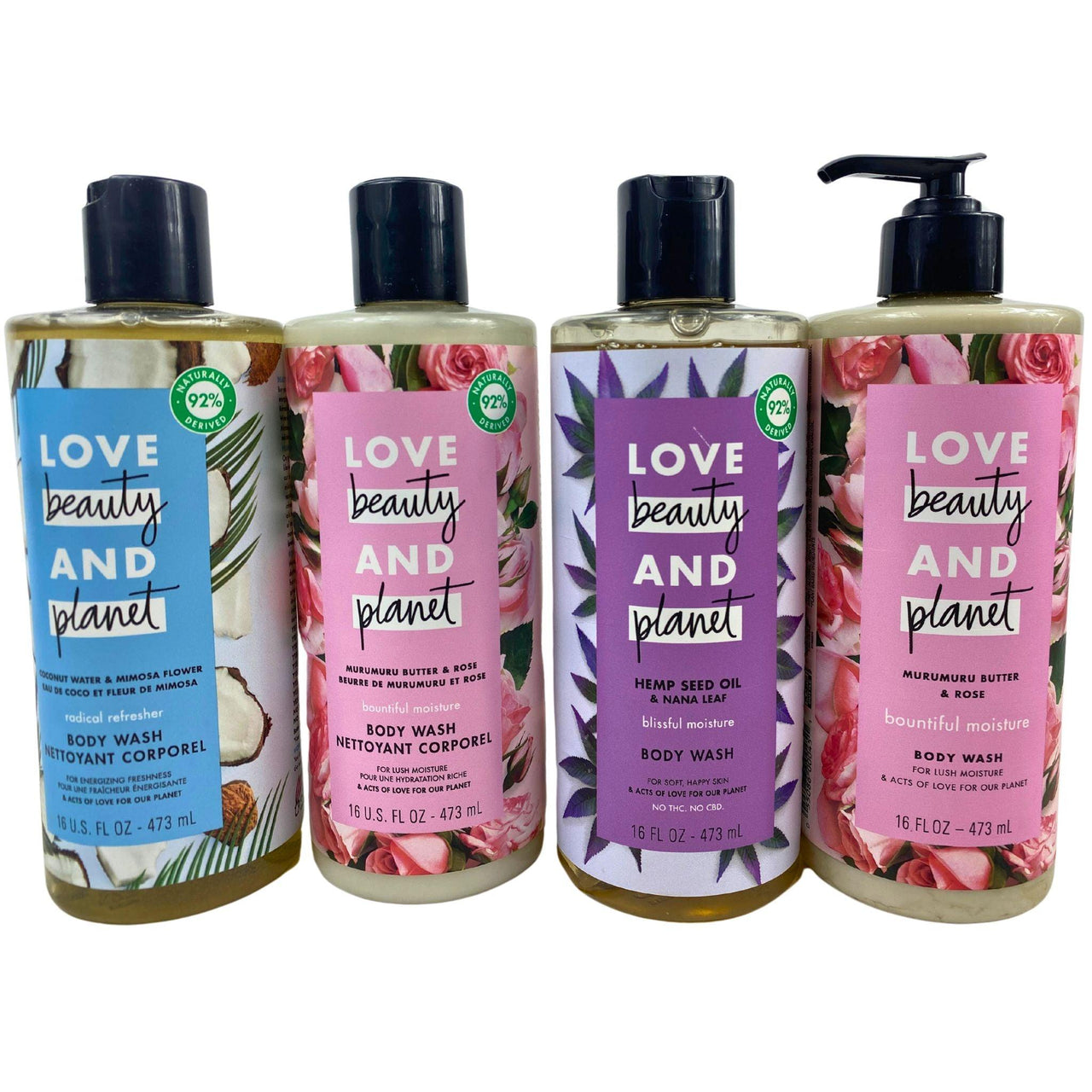Love Beauty AND Planet Assorted Body Wash 16OZ (50 Pcs Lot) - Discount Wholesalers Inc