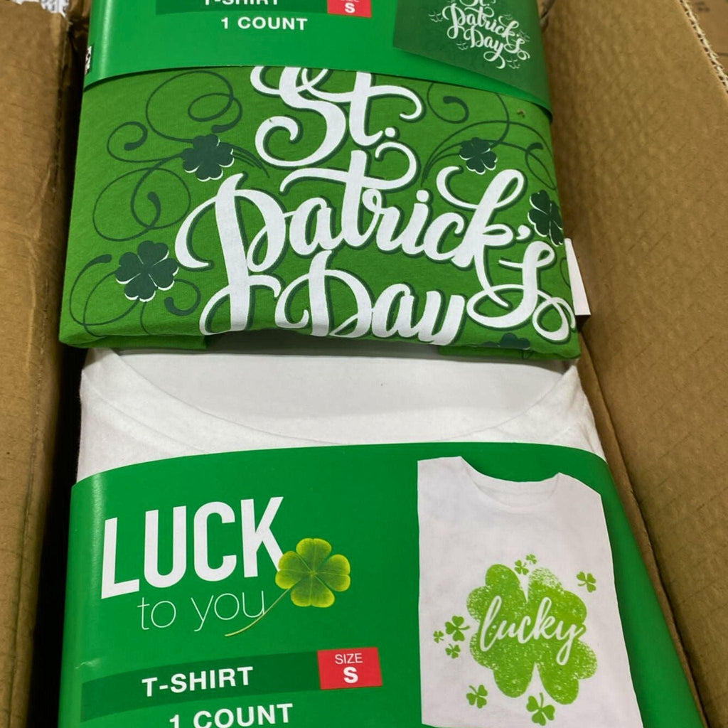 Luck To You St.Patrick's Day - Includes Sizes S,M,L,XL (48 Pcs Lot) - Discount Wholesalers Inc