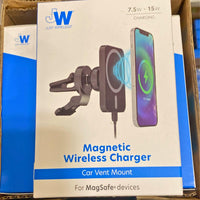 Thumbnail for Magnetic Wireless Charger Car Vent Mount for Magsafe Devices 7.5w - 15 w Charging (60 Pcs Lot) - Discount Wholesalers Inc