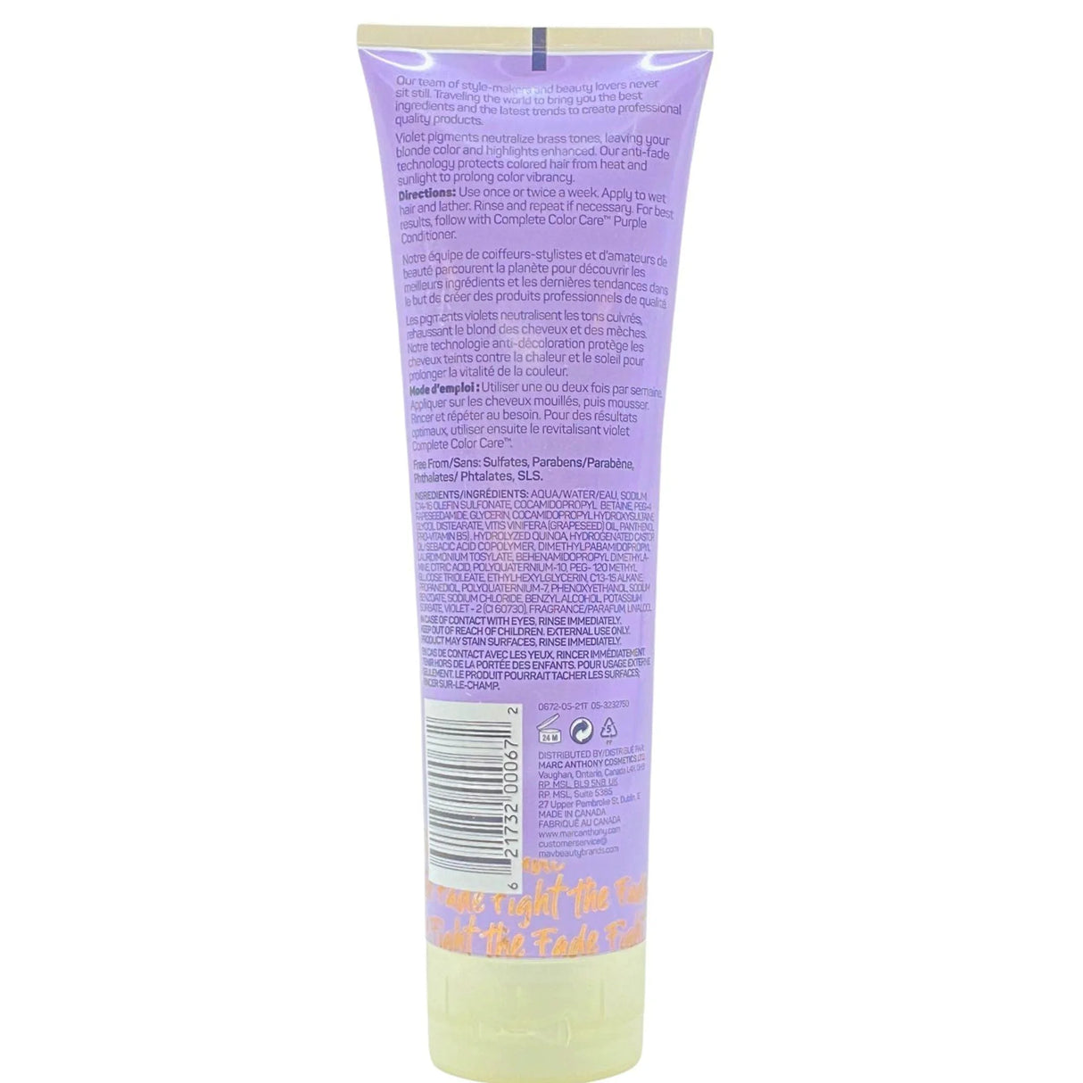 Marc Anthony Complete Color Care Purple Shampoo for Blondes 8OZ (50 Pcs Lot) - Discount Wholesalers Inc