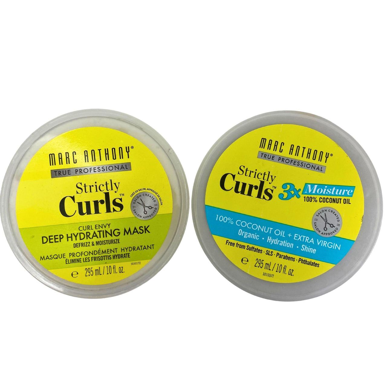 Marc Anthony Strictly Curls 10OZ 3x Moisture 100% Coconut Oil & Curl Envy Deep Hydrating Mask (40 Pcs Lot) - Discount Wholesalers Inc