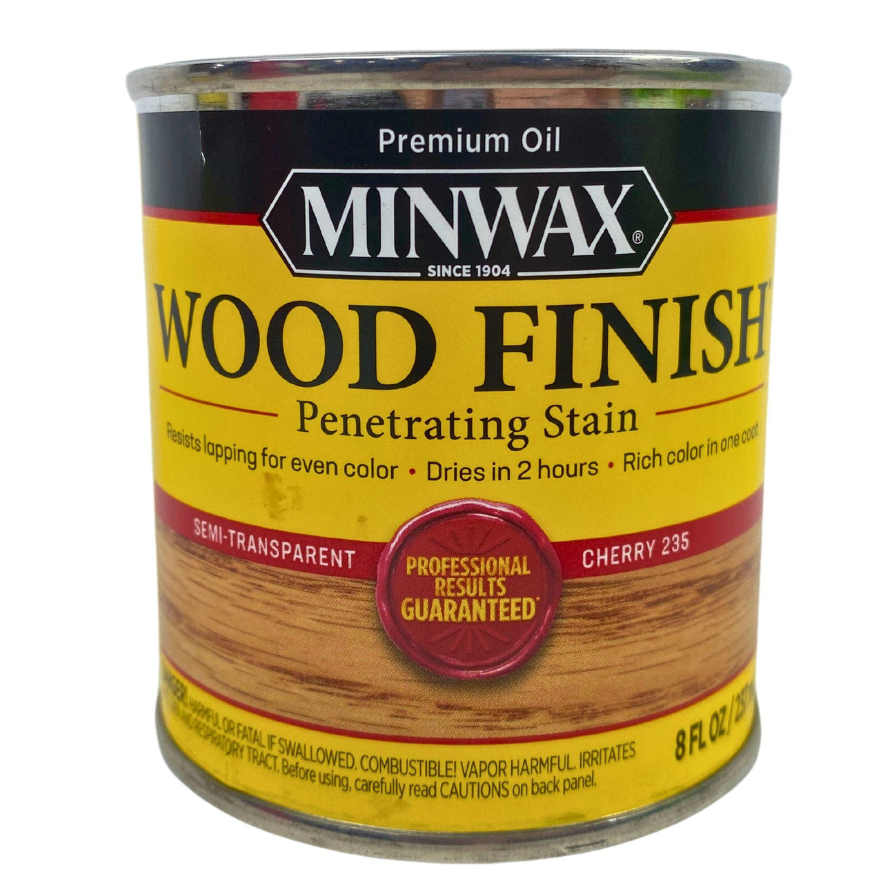 Minwax Since 1904 Wood Finish Penetrating Stain , Semi - Transparent Cherry 235 8OZ (60 Pcs Lot) - Discount Wholesalers Inc