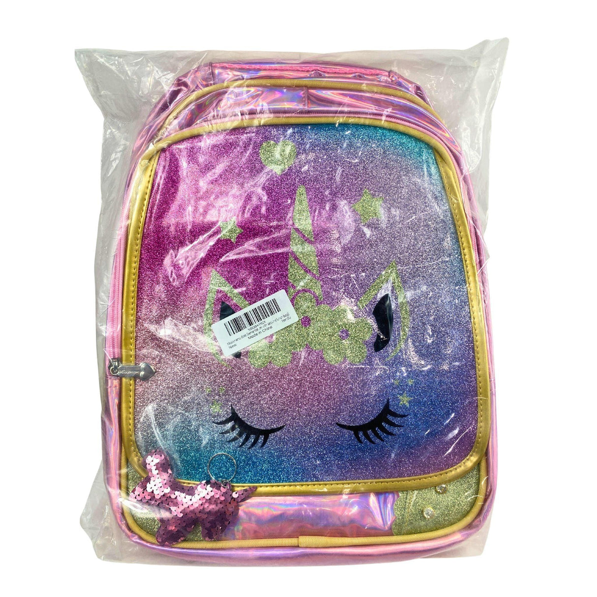 Mloovnemo Girls Elementar..rn with Sequins Lunch Bag (24 Pcs Lot) - Discount Wholesalers Inc