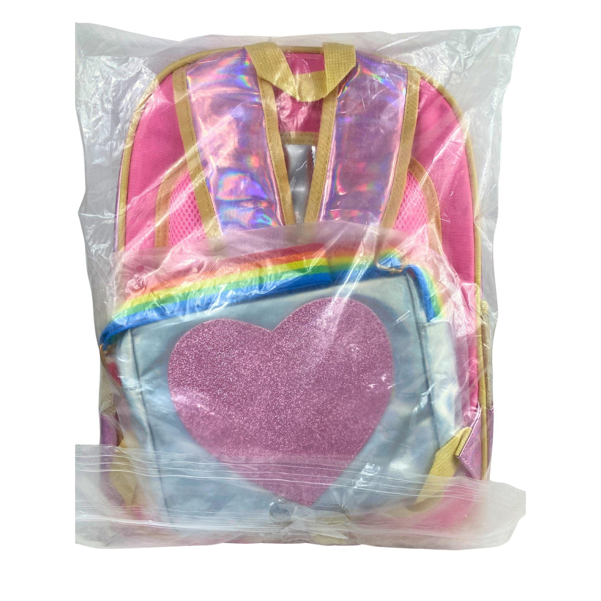 Mloovnemo Girls Elementar..rn with Sequins Lunch Bag (24 Pcs Lot) - Discount Wholesalers Inc