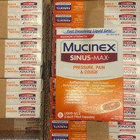 Thumbnail for Mucinex Sinus Max Maximum Strength Fast Dissolving Liquid Gels Pressure (50 Pcs Lot) - Discount Wholesalers Inc