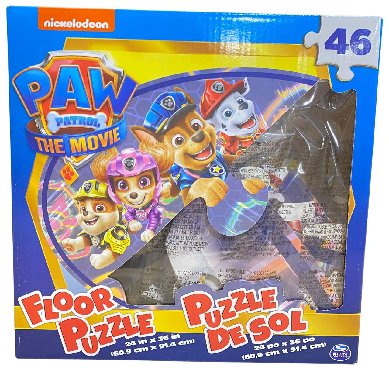 Nickelodeon Paw Patrol The Movie Floor Puzzle - Wholesalers (24 Pcs Lot) - Discount Wholesalers Inc