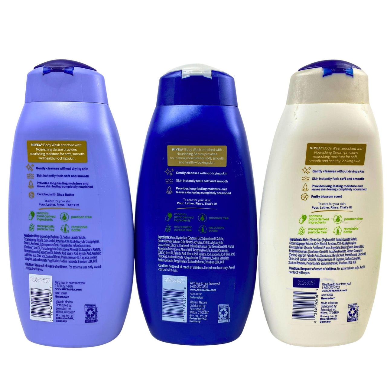 Nivea Nourishing Body Wash with Nourishing Serum Mix Assorted Scents (50 Pcs Lot) - Discount Wholesalers Inc