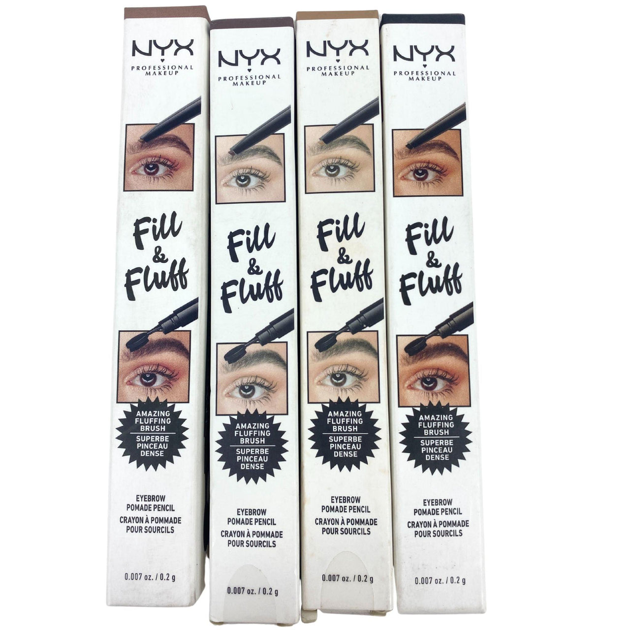 NYX Professional Makeup Fill & Fluff Eyebrow Pomade Pencil (40 Pcs Lot) - Discount Wholesalers Inc