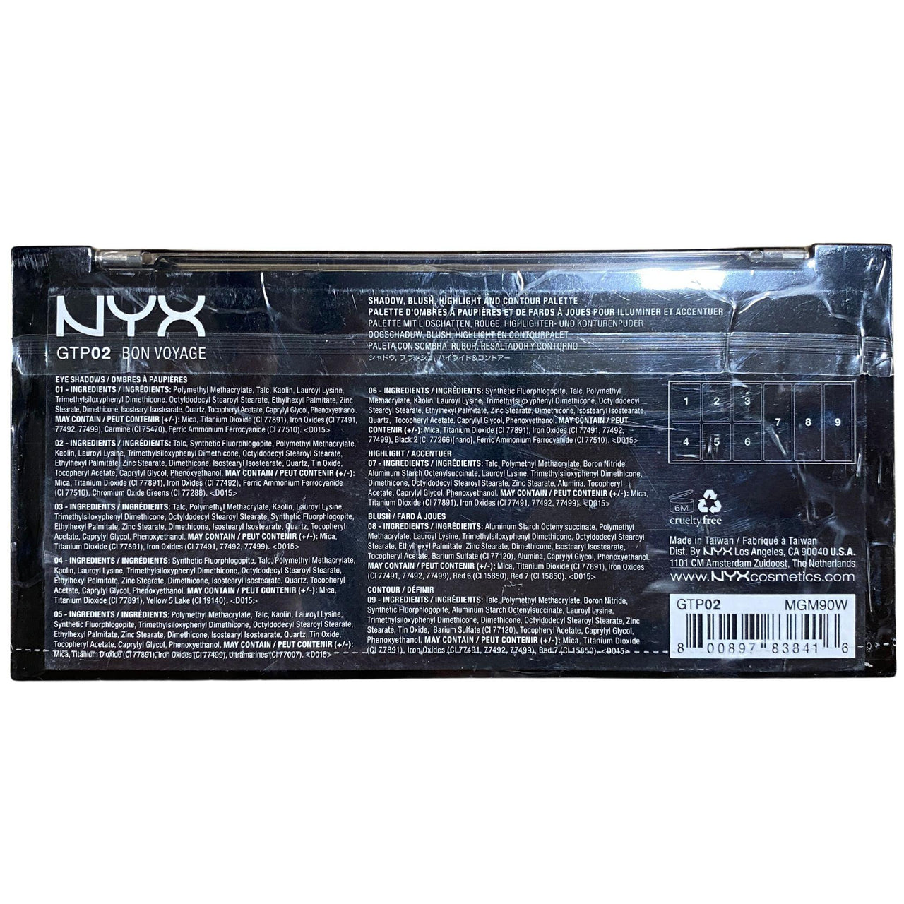 NYX The go- to Palette Indispensable (50 Pcs Lot) - Discount Wholesalers Inc