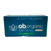 Thumbnail for O.B. Organic 100% Organic Cotton Tampons (50 Pcs Box) - Discount Wholesalers Inc
