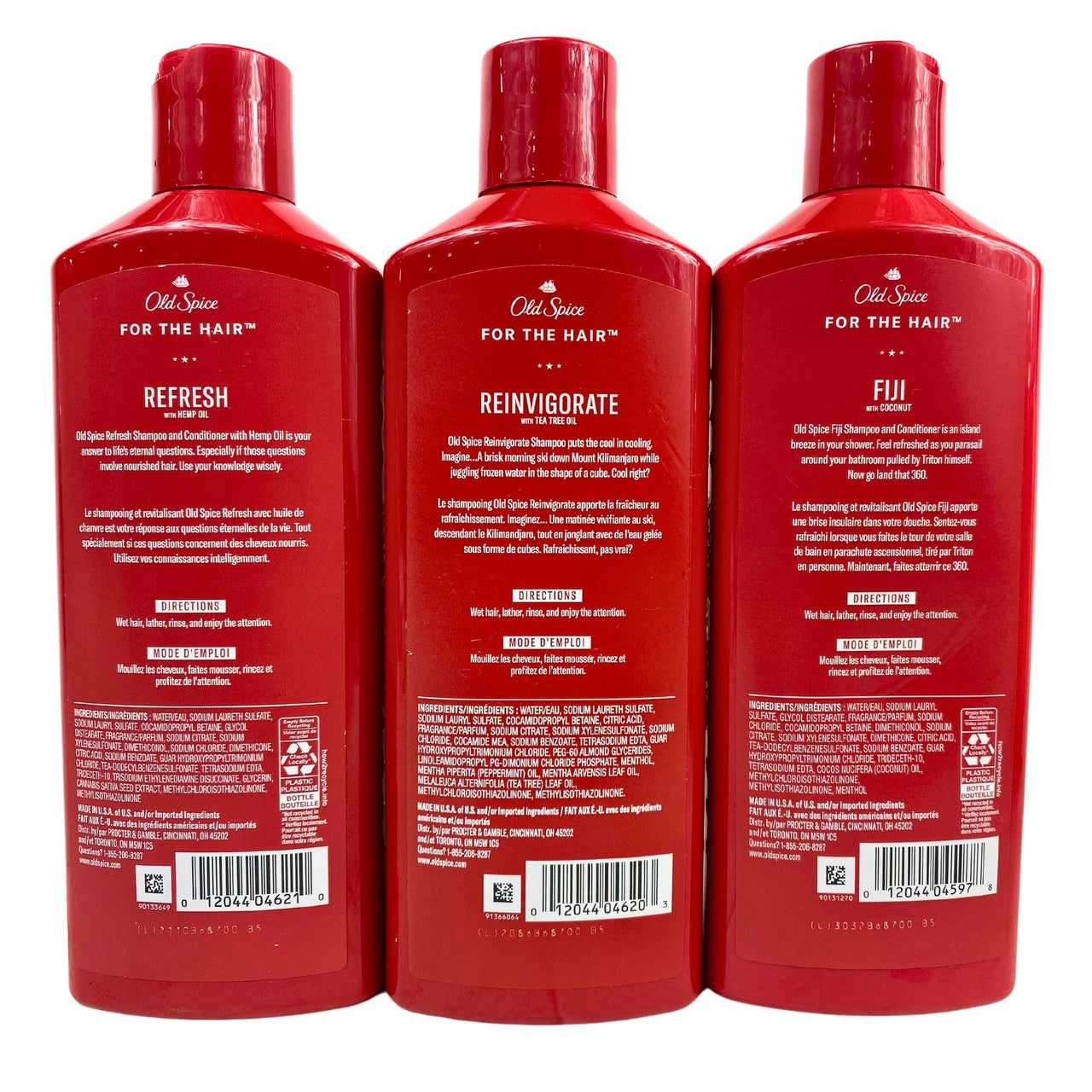 Old Spice 13.5OZ Mix Shampoo & Shampoo 2in1 Conditioner (50 Pcs Lot) - Discount Wholesalers Inc
