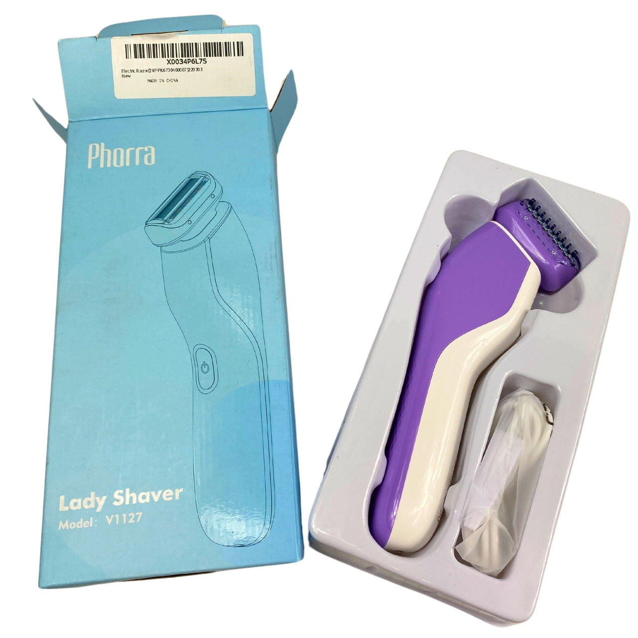 Phorra Lady Shaver Model:V1127 Electric Razor (50 Pcs Lot) - Discount Wholesalers Inc