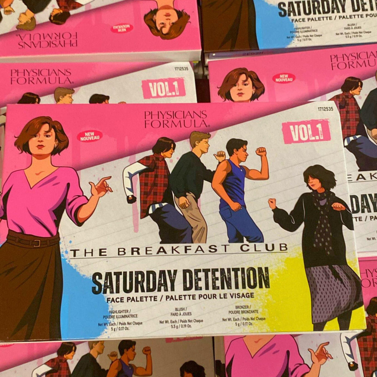 Physicians Formula The Breakfast Club Saturday Detention Face Palette "VOL.1" Highlighter,Blush & Bronzer (50 Pcs Lot) - Discount Wholesalers Inc