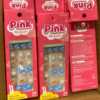 Thumbnail for Pink By Kiss Mom Approved Press-On Tabs Included 24 Nails (72 Pcs Lot) - Discount Wholesalers Inc