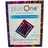 Plus One Toy Cleaning Wipes Paraben Free Safe For Body & Intimate Toys (55 Pcs Lot) - Discount Wholesalers Inc