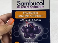 Sambucol Elderberry Immune Support Lozenges with Vitamin C & Zinc (50 Pcs Lot)