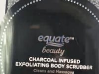 Equate Beauty Charcoal Scrubber & Bath Gloves, 1 Pair (72 Pcs Lot)