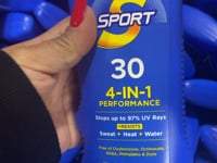 Coppertone Sunscreen Lotion Sport 30 4-in-1 Performance 7 Fl Oz