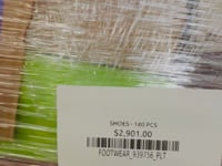 SHOES PLT #2 - (180 Pcs Per Pallet)
