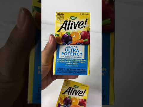 Alive Women's & Men's 50+ Ultra Potency Complete Multivitamin Supplement 