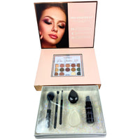 Thumbnail for Profusion - 5pc Eye & Face Brush Set with Cleanser/42 pc Deluxe Makeup Kit 