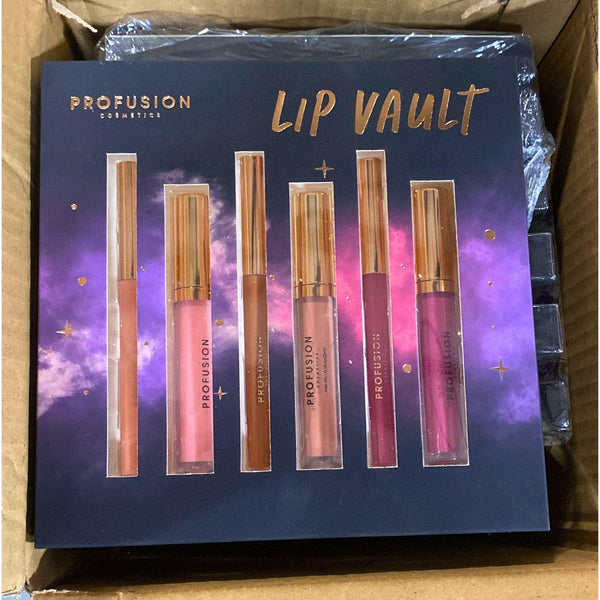 Profusion Cosmetics Lip Vault 6 Piece Lip Gloss & Lip Liner Set (60 Pcs Lot) - Discount Wholesalers Inc