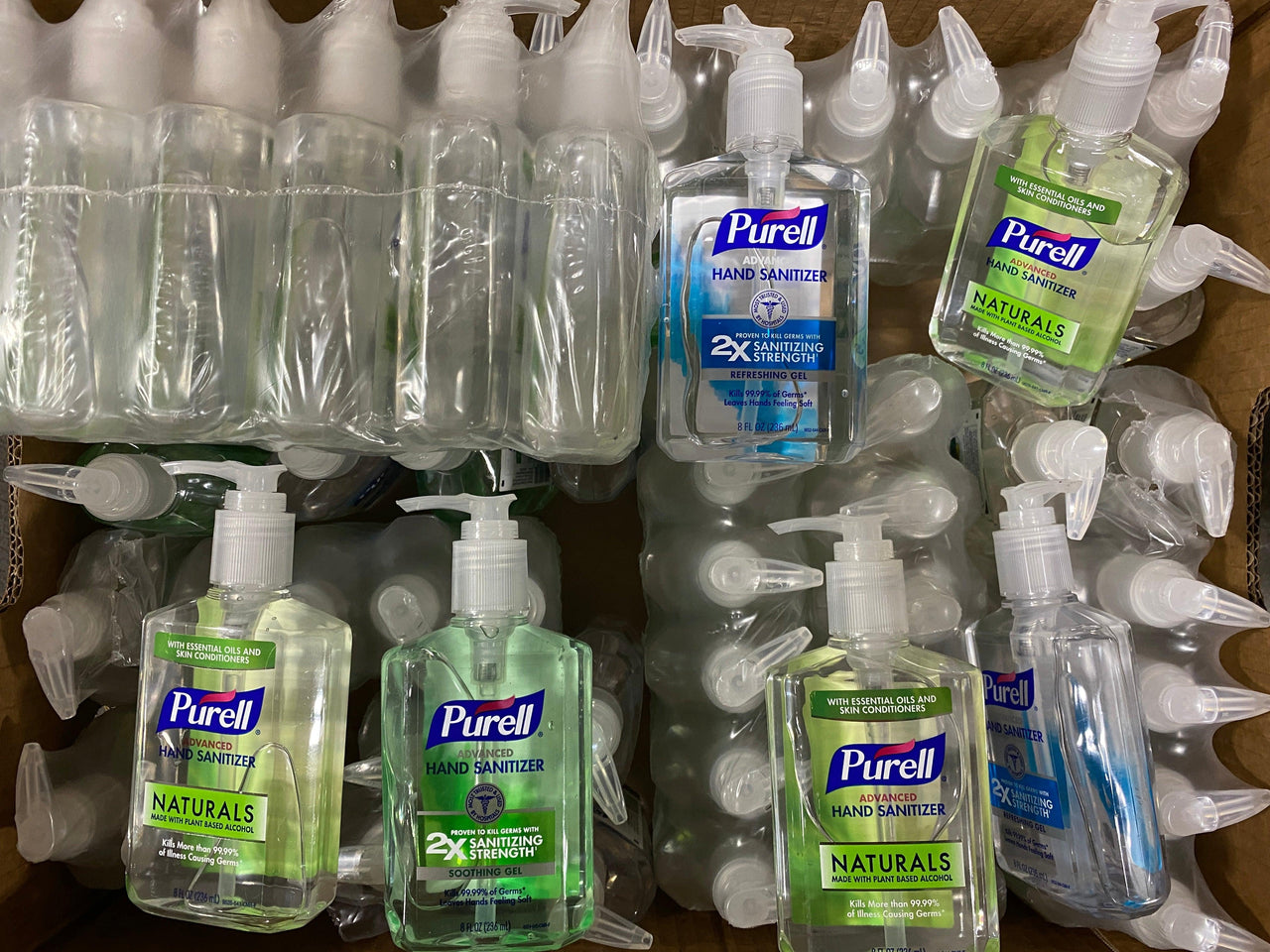 Purell Mix 8OZ Advanced Hand Sanitizer (55 Pcs Lot) - Discount Wholesalers Inc