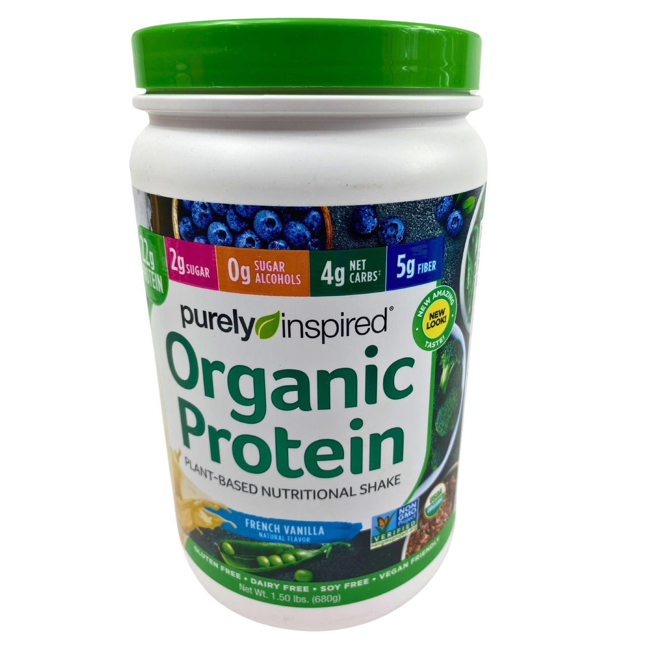 Purely Inspired Organic Protein Shake french vanilla 1.5 lbs (20 Pcs Lot) - Discount Wholesalers Inc