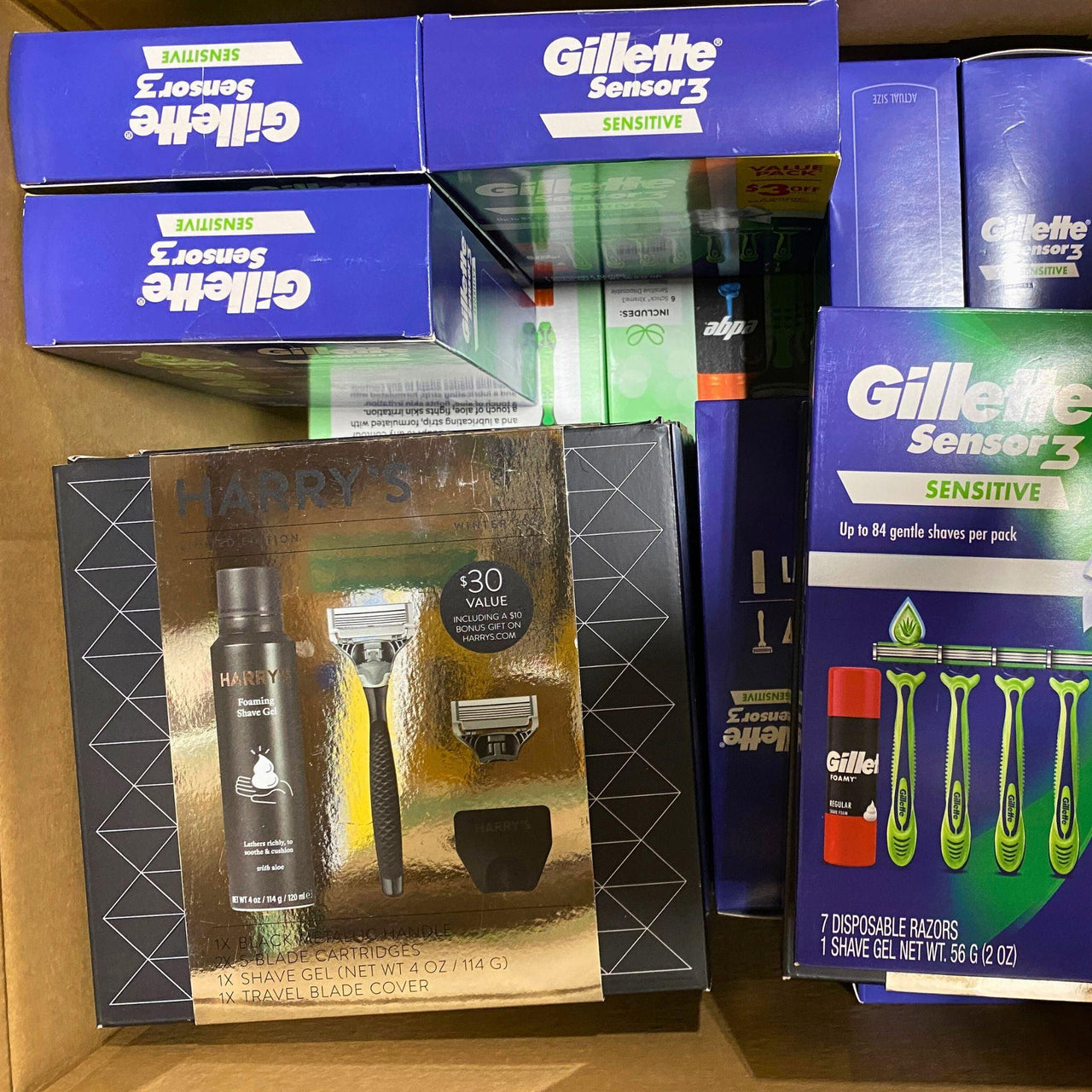 Razor Gift Sets Brands like Gillette,Schick & Harrys (40 Pcs Lot) - Discount Wholesalers Inc