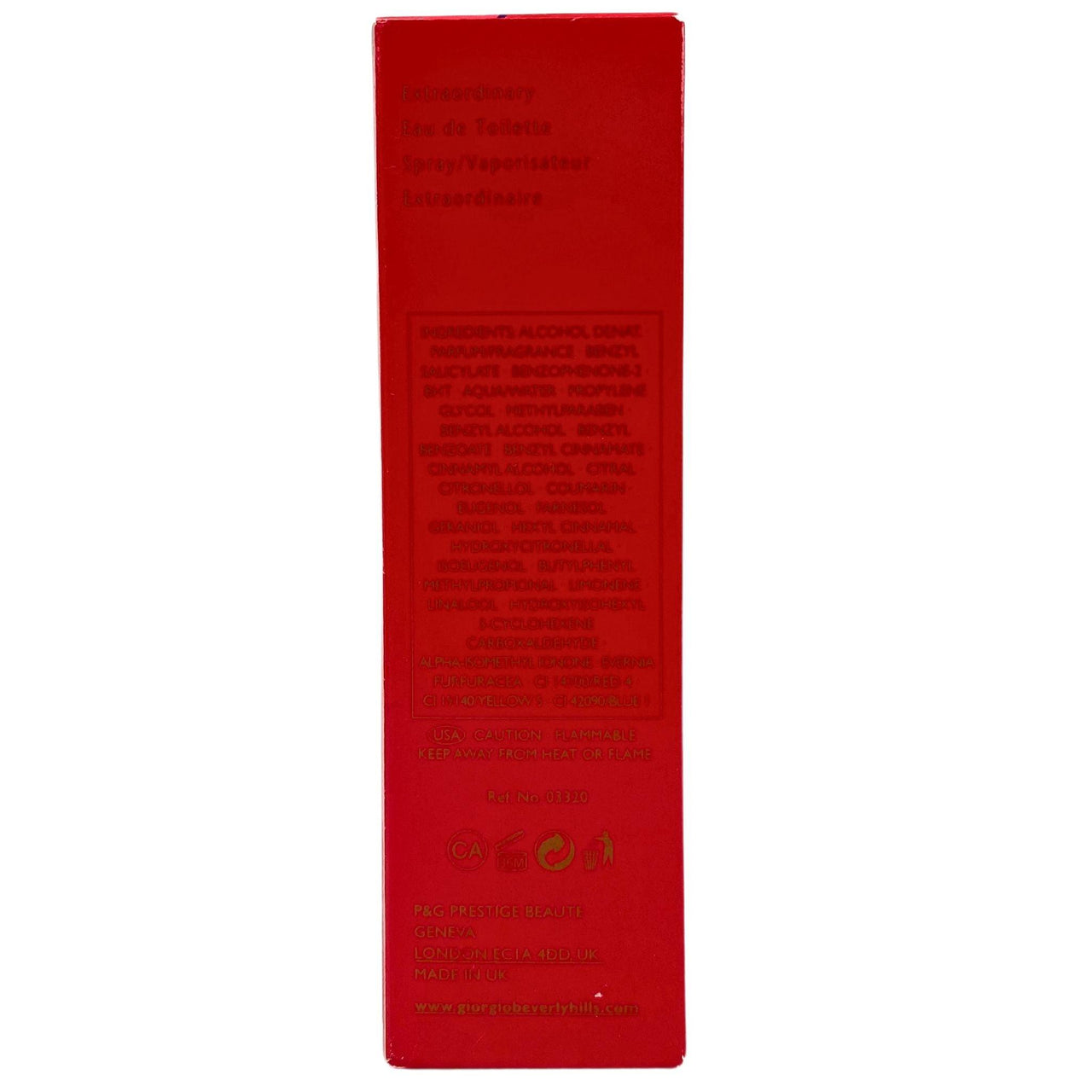 RED Giorgio Beverly Hills Extraordinary Eau De Toilette Spray 1.6OZ (28 Pcs Lot) - Discount Wholesalers Inc