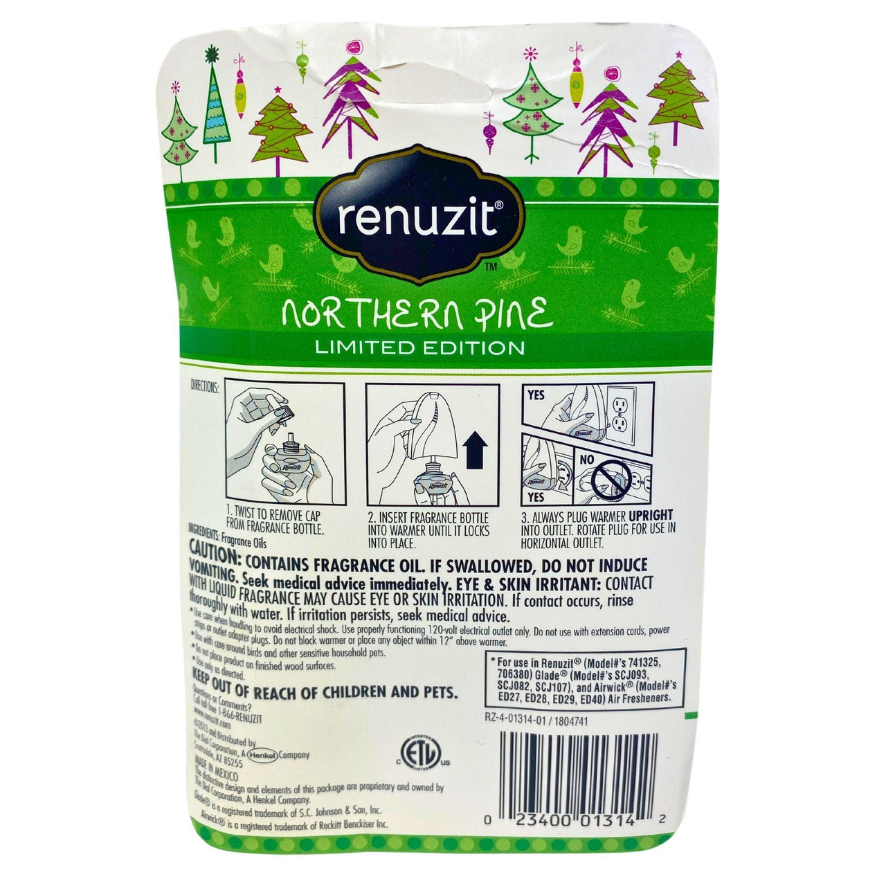 Renuzit Northern Pine Limited Edition Universal Refill Fits (60 Pcs Lot) - Discount Wholesalers Inc