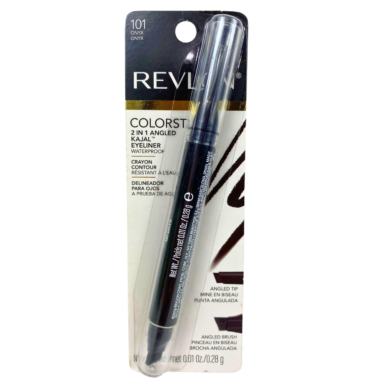 Revlon Colorstay 2-in-1 Angled Kajal Eyeliner Waterproof 0.01OZ (50 Pcs Lot) - Discount Wholesalers Inc