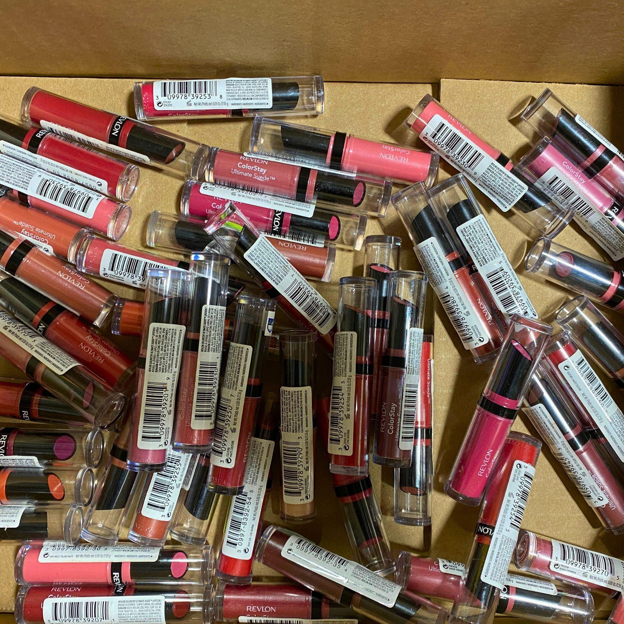 Revlon Colorstay Ultimate Suede Assorted Lipstick Mix 0.09OZ (50 Pcs Lot) - Discount Wholesalers Inc