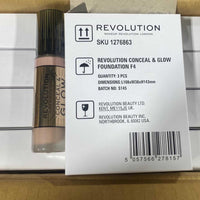 Thumbnail for Revolution Conceal & Glow Foundation F4 (36 Pcs Box) - Discount Wholesalers Inc