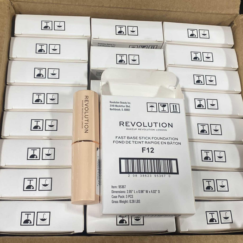 Revolution Fast Base Stick Foundation F12 (72 Pcs Box) - Discount Wholesalers Inc
