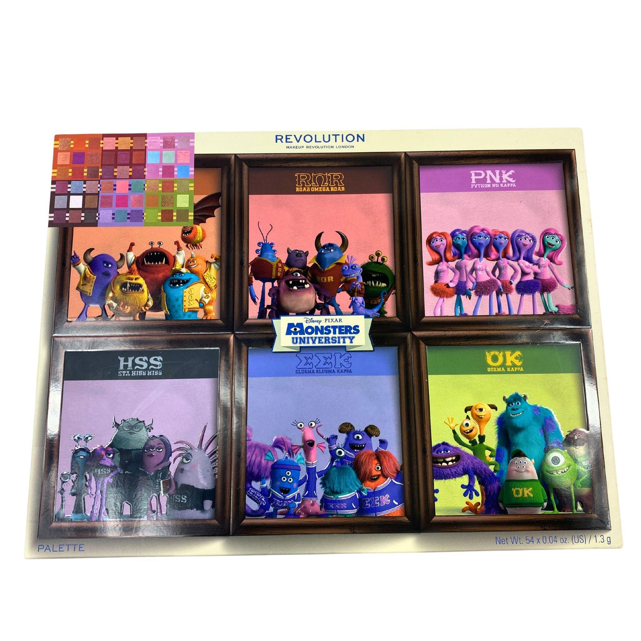 Revolution Makeup Disney Pixar Monsters University Palette 54x0.04Oz (24 Pcs Lot) - Discount Wholesalers Inc