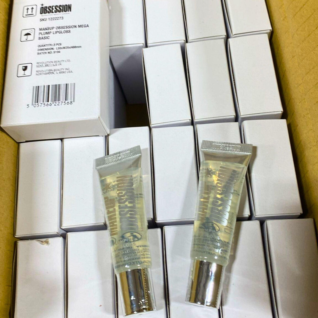 Revolution Makeup Obsession Plumping Lip Gloss 0.33OZ (48 Pcs Lot) - Discount Wholesalers Inc