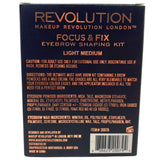 Revolution Makeup Revolution London Focus & Fix Eyebrow Shaping Kit Light Medium 0.14OZ (36 Pcs Lot) - Discount Wholesalers Inc