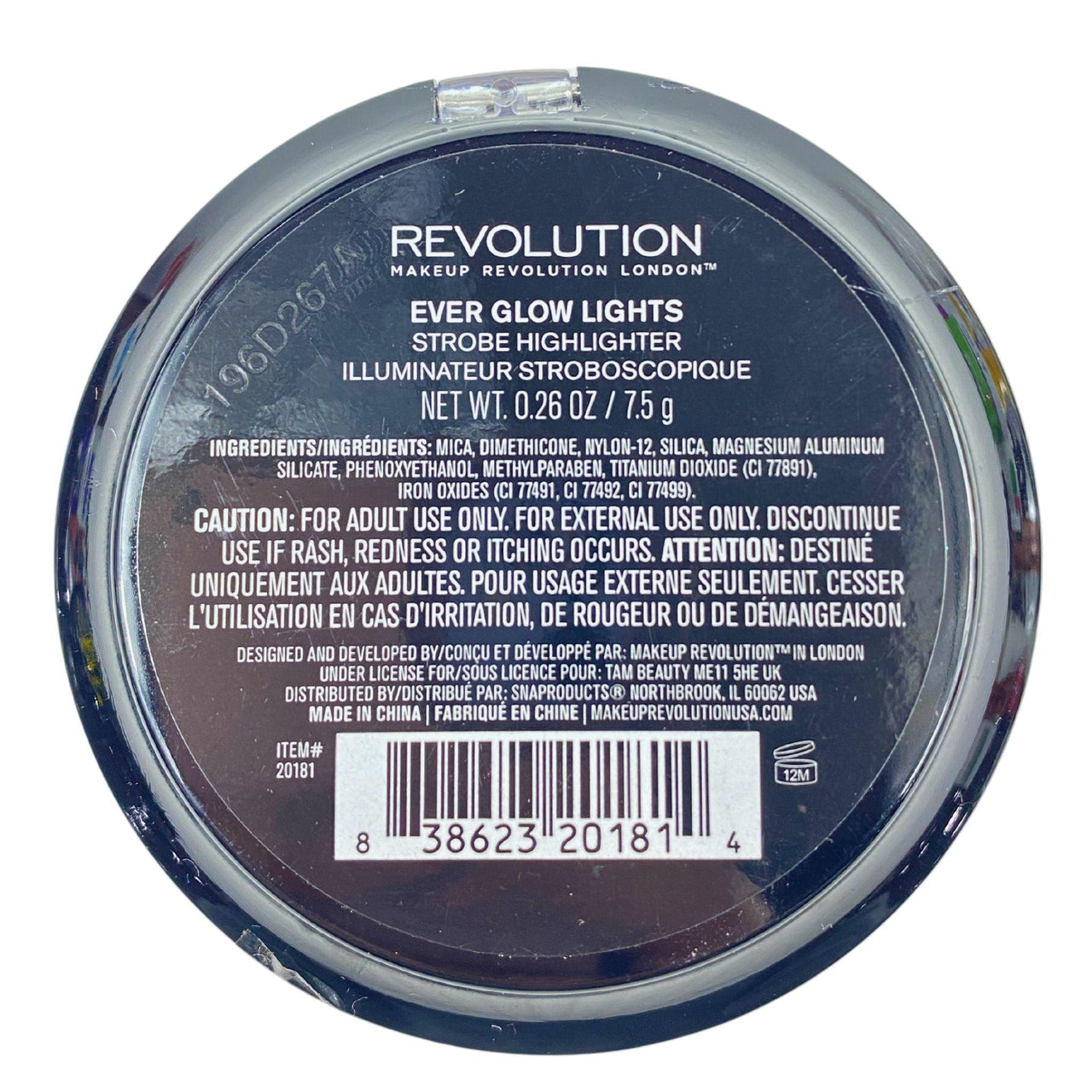 Revolution Makeup Revolution London Strobe Highlighter Ever Glow Lights 0.26OZ (36 Pcs Lot) - Discount Wholesalers Inc