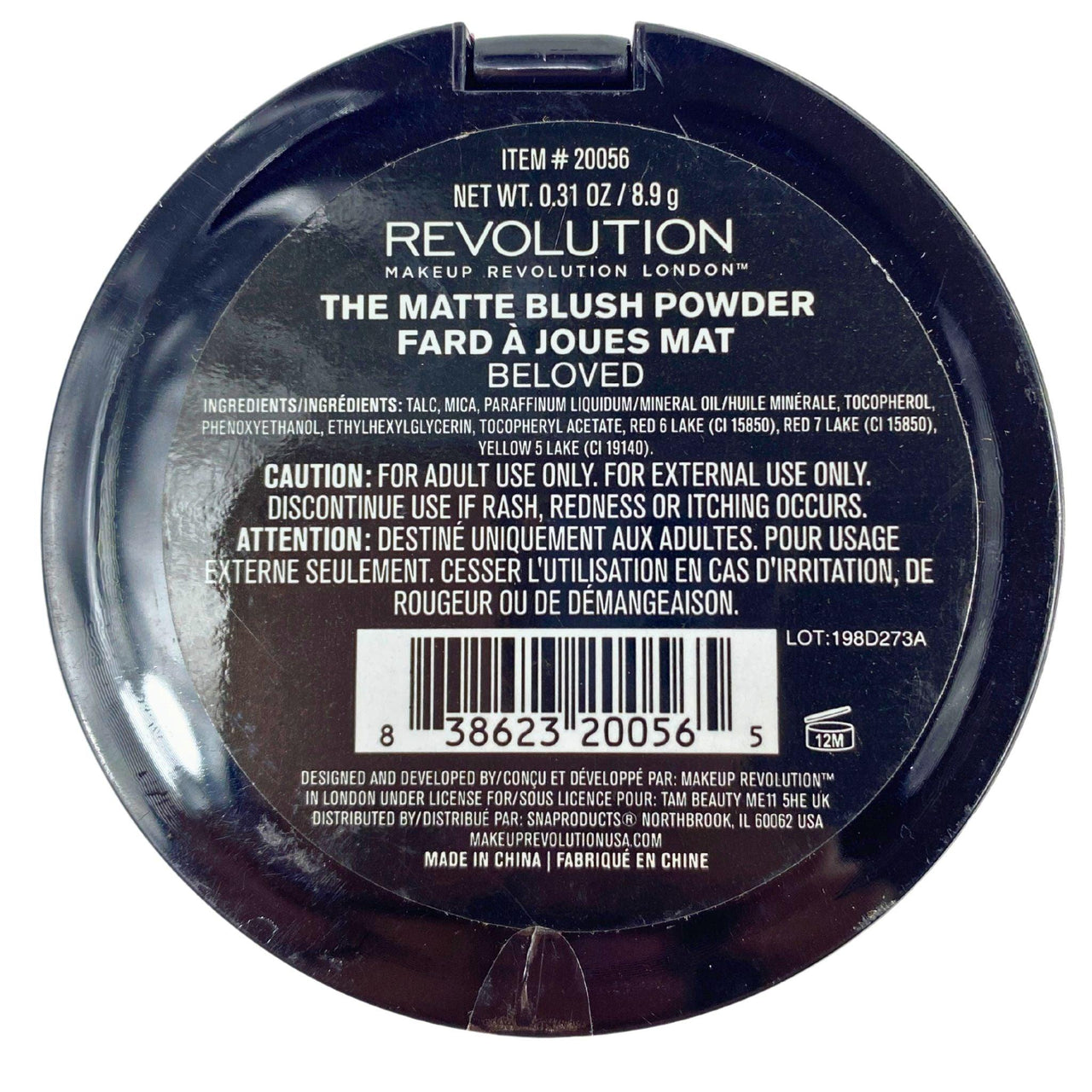 Revolution Makeup Revolution London The Matte Blush Powder Beloved 0.31OZ (36 Pcs Lot) - Discount Wholesalers Inc