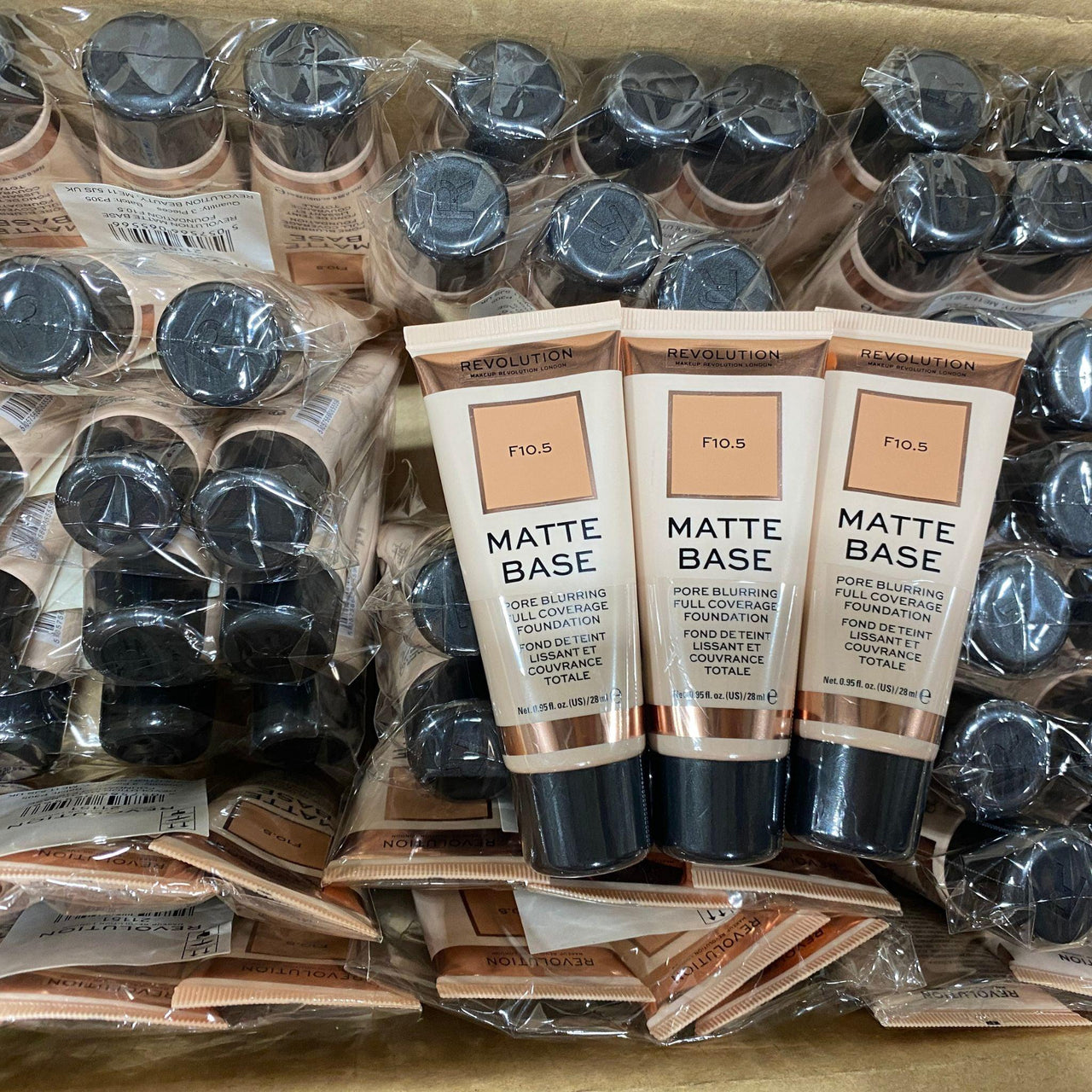 Revolution Matte Base Pore Blurring Full Coverage Foundation 0.95oz (60 Pcs Lot) - Discount Wholesalers Inc