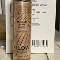Thumbnail for Revolution Molten Body GLow Face & Body Liquid Illuminator GOLD 3.38OZ (36 Pcs Lot) - Discount Wholesalers Inc